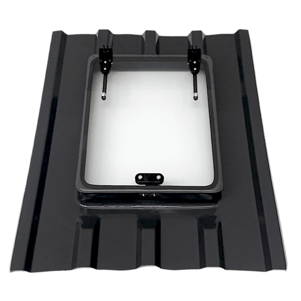 Büyük Boy Trapez Çatı Çıkış Kapağı Çift Amortisörlü