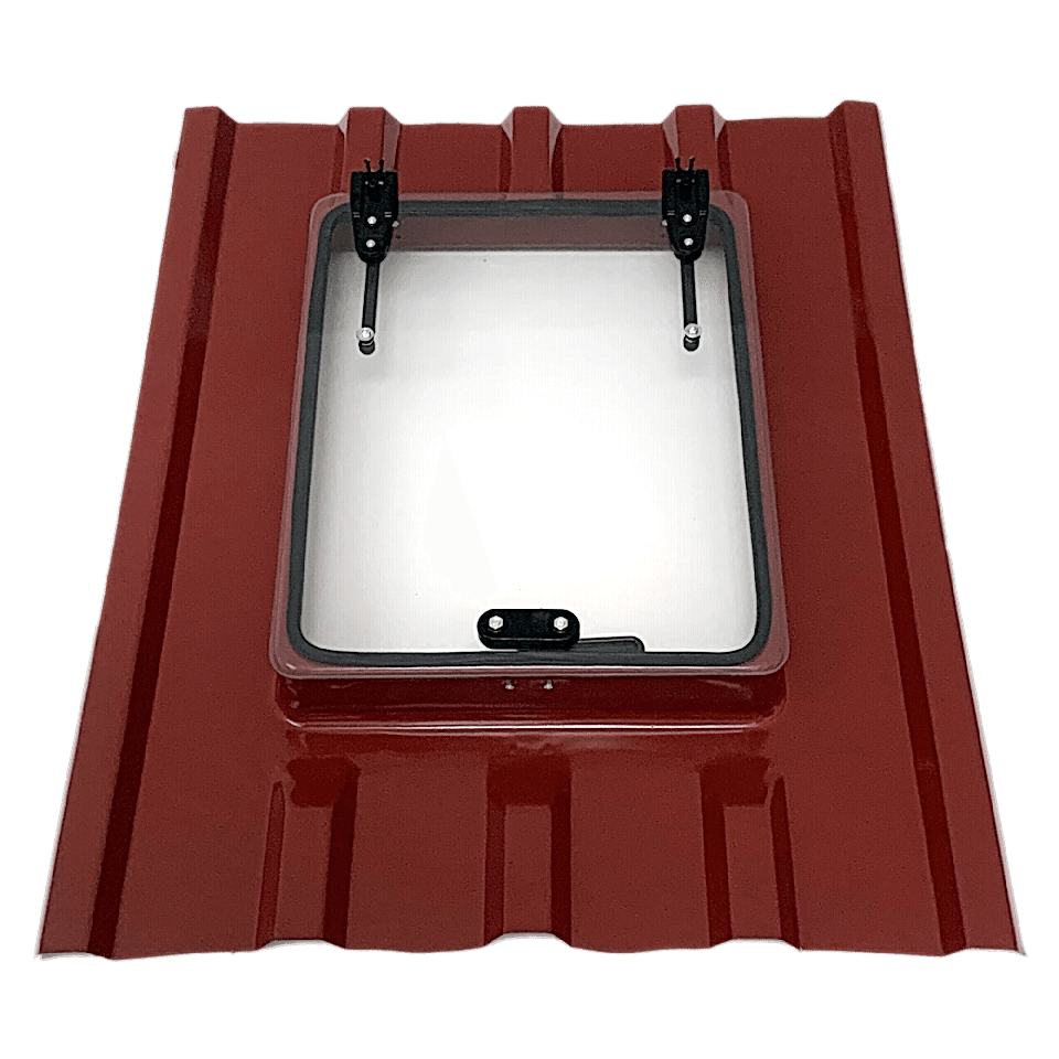 Büyük Boy Trapez Çatı Çıkış Kapağı Çift Amortisörlü