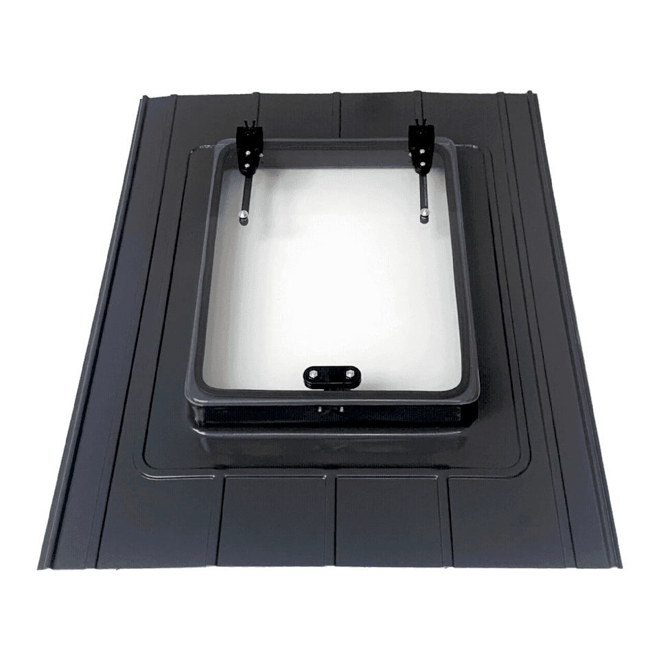 Kiremit Çatı Çıkış Kapağı Çift Amortisörlü