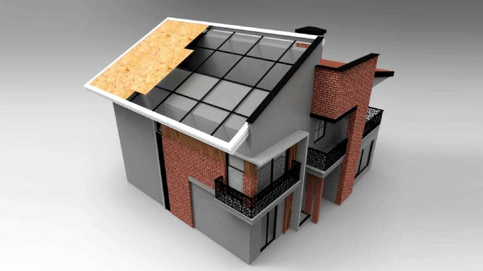 Dritare Trapez Çatı Çıkış Kapağı Montaj Animasyonu