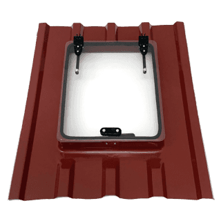 Büyük Boy Trapez Çatı Çıkış Kapağı Çift Amortisörlü